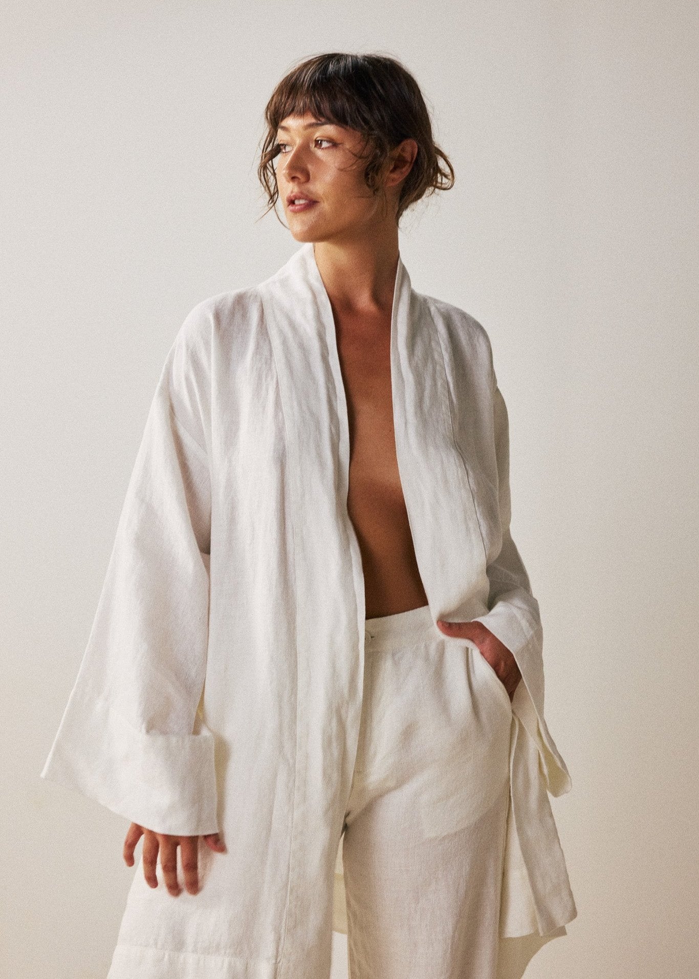 European Linen Sakura Kimono