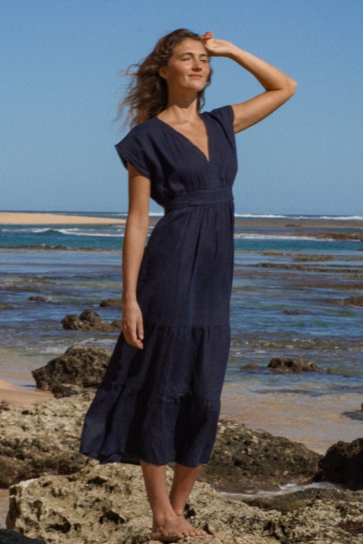 Diana Belgian Linen Dress