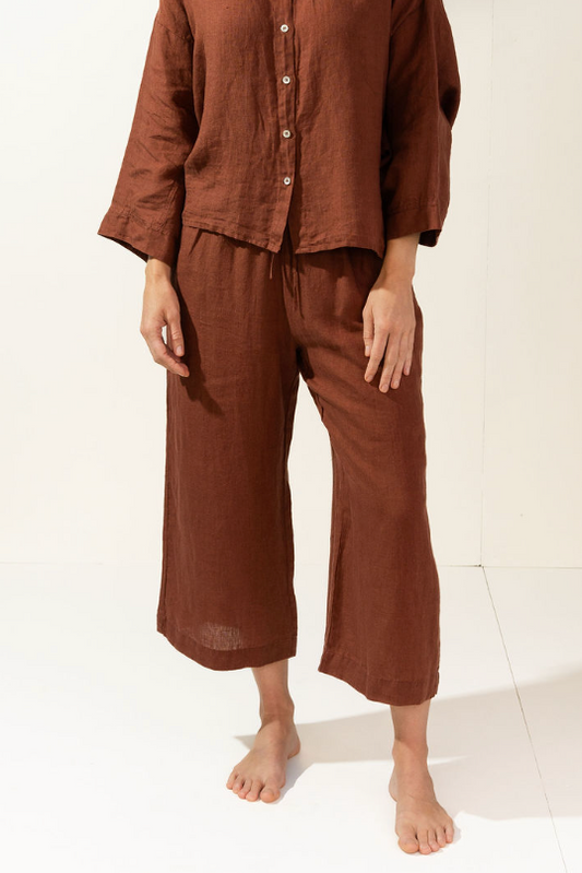 Amy Belgian Linen Blouse