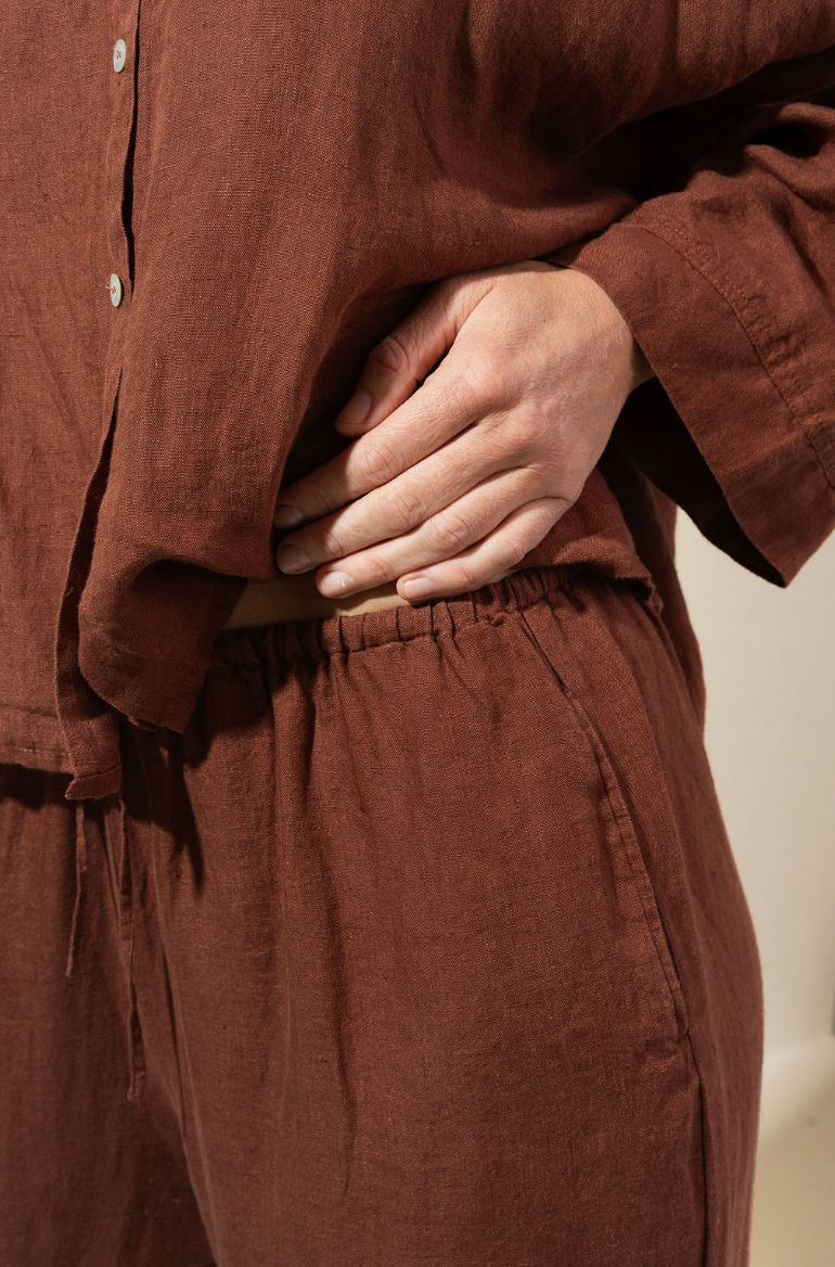 Amy Belgian Linen Pants