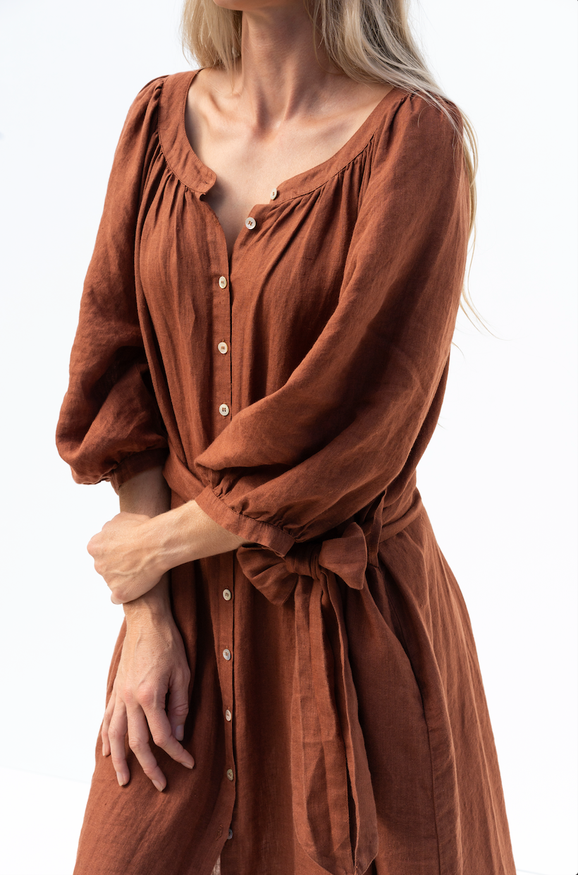 Rosa European Linen Dress