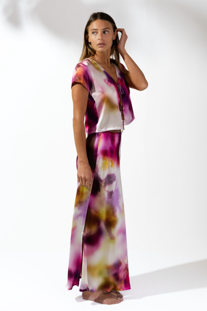 Rosa Italian Silk Skirt
