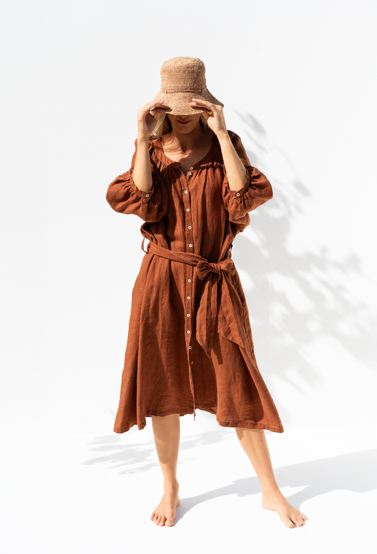 Rosa Belgian Linen Dress
