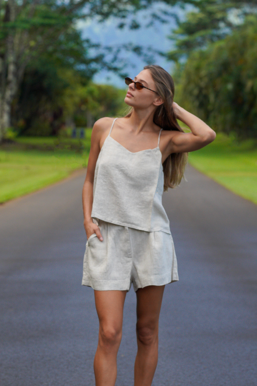 Betty European Linen Short