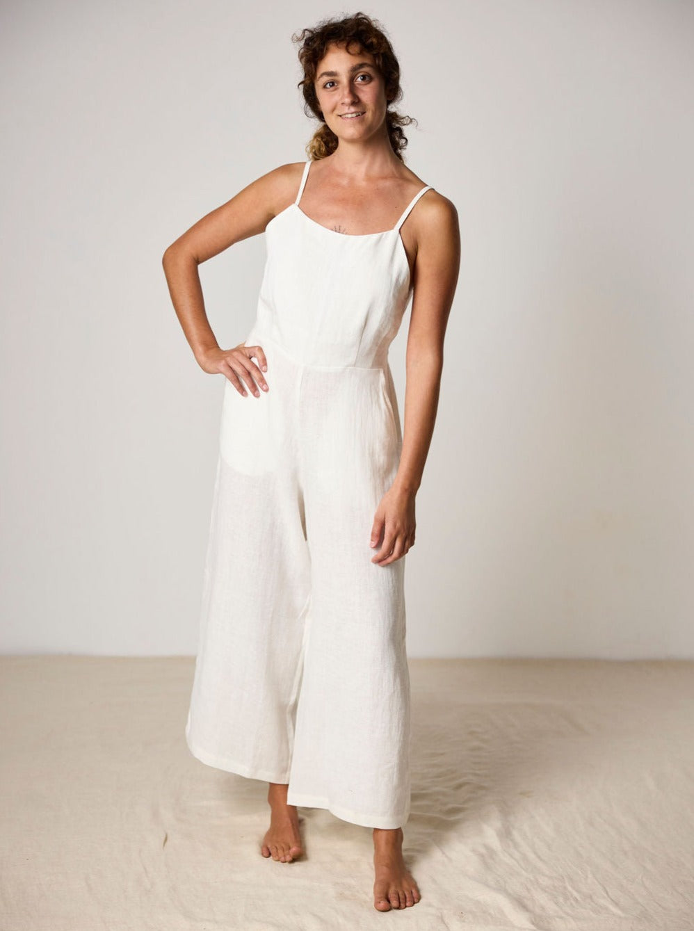 Isabella French Linen Jumpsuit