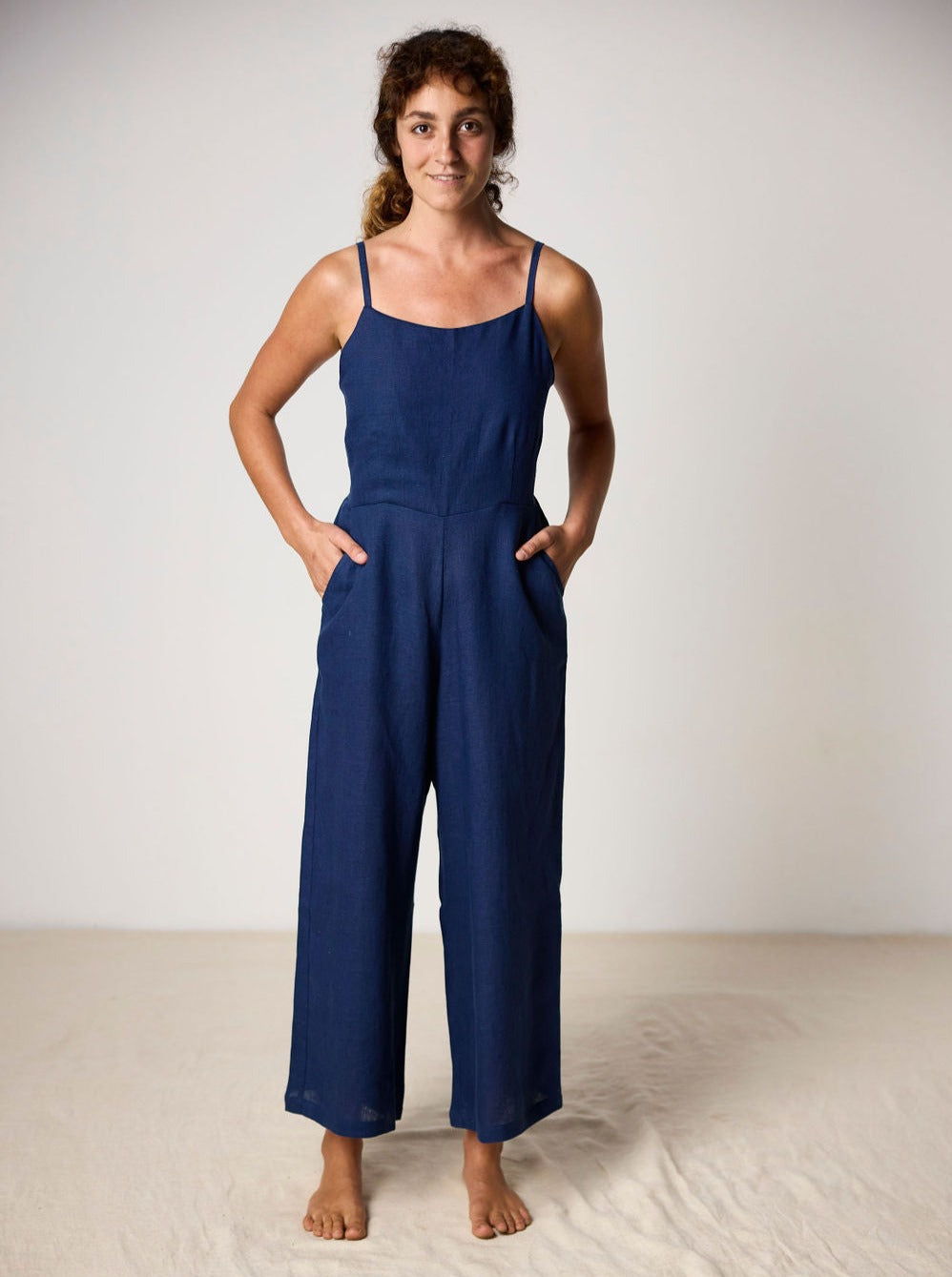 Isabella French Linen Jumpsuit