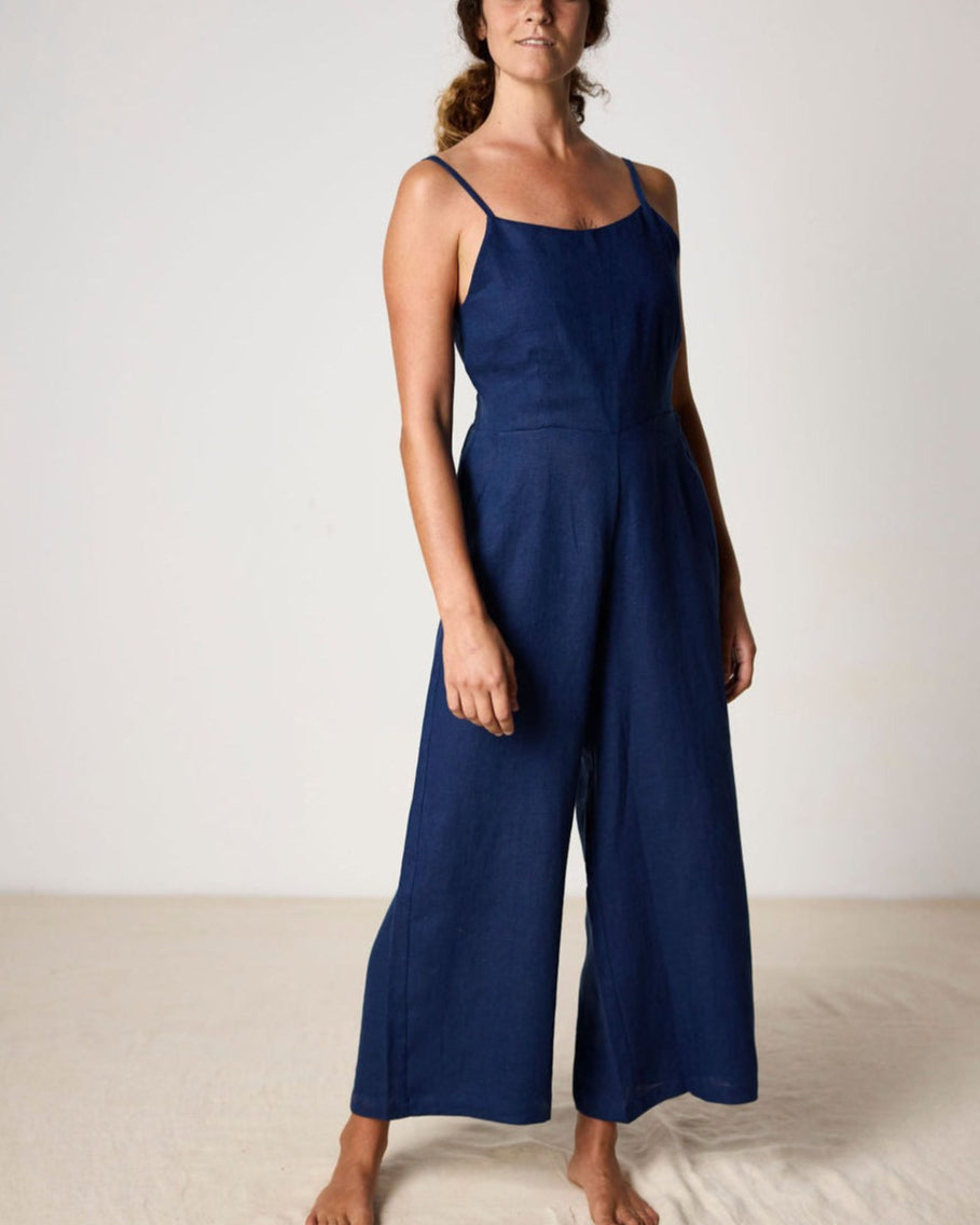 Isabella French Linen Jumpsuit
