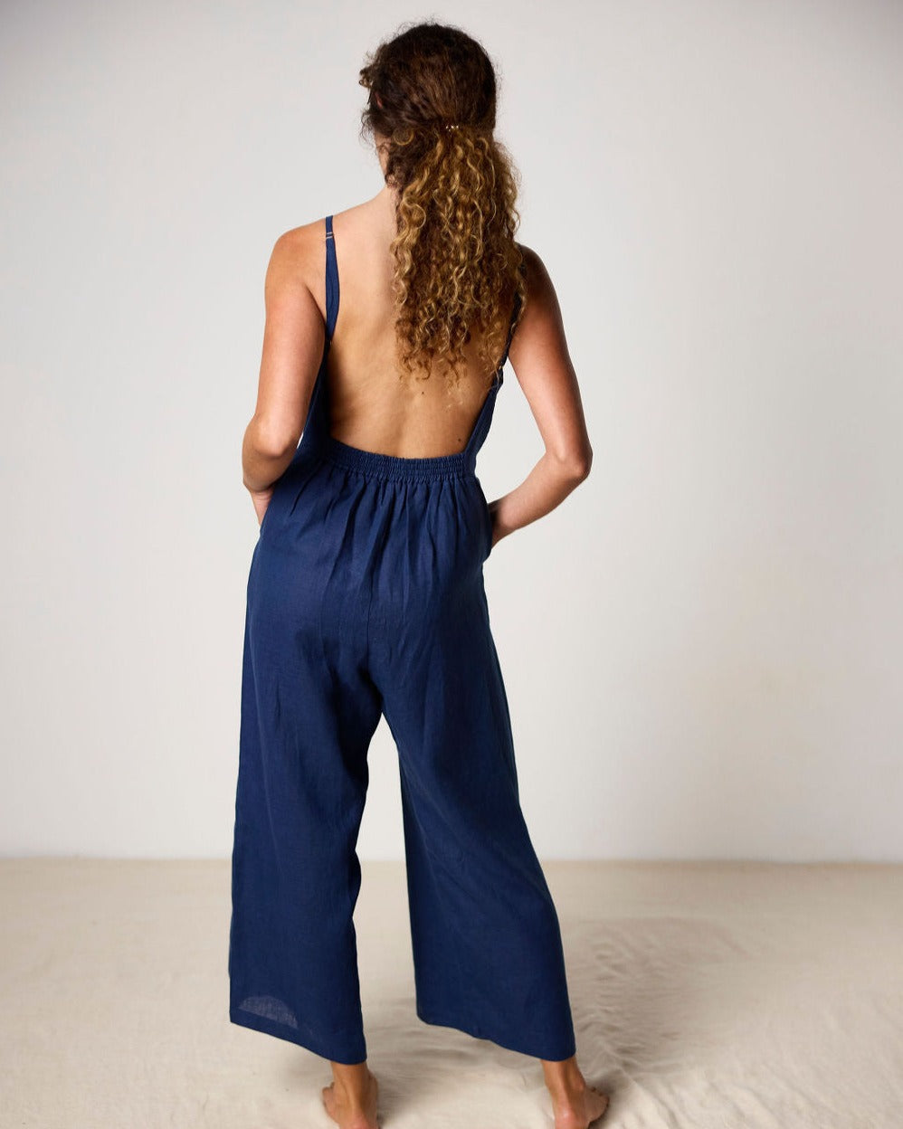 Isabella French Linen Jumpsuit