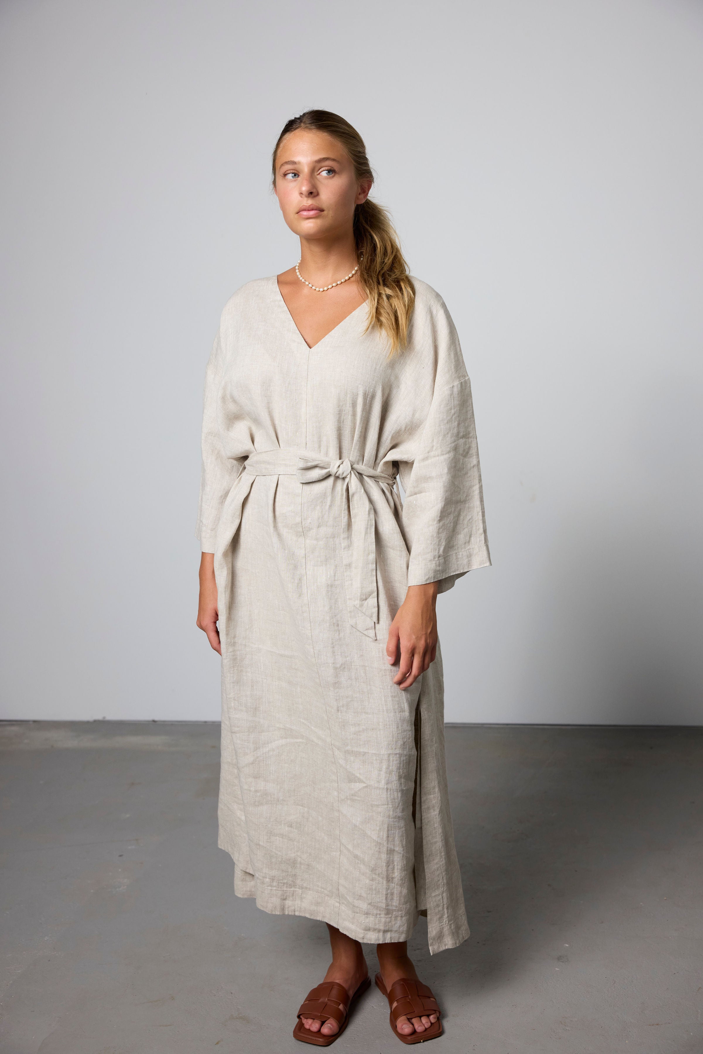 ISABELLA V. Finest French Linen Beach Dress