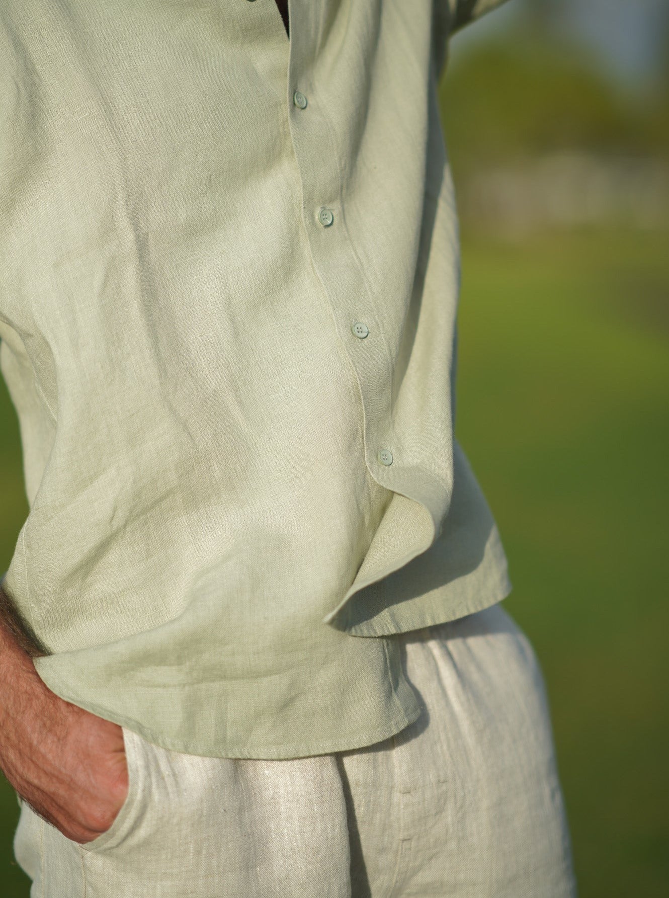 ISABELLA V. French Linen Men's Shirt