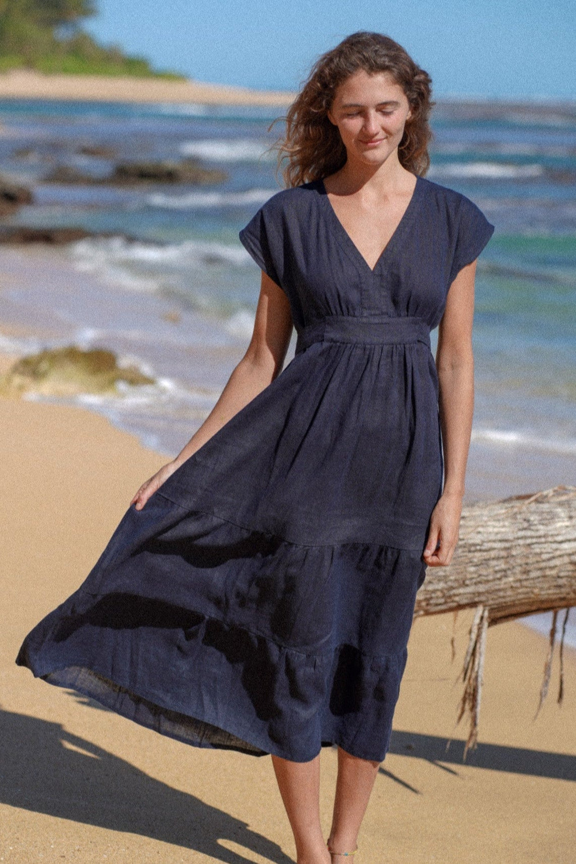 The Diana dress in the wind