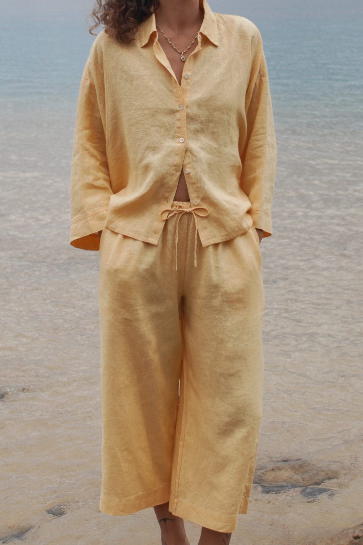 Amy Belgian Linen Blouse