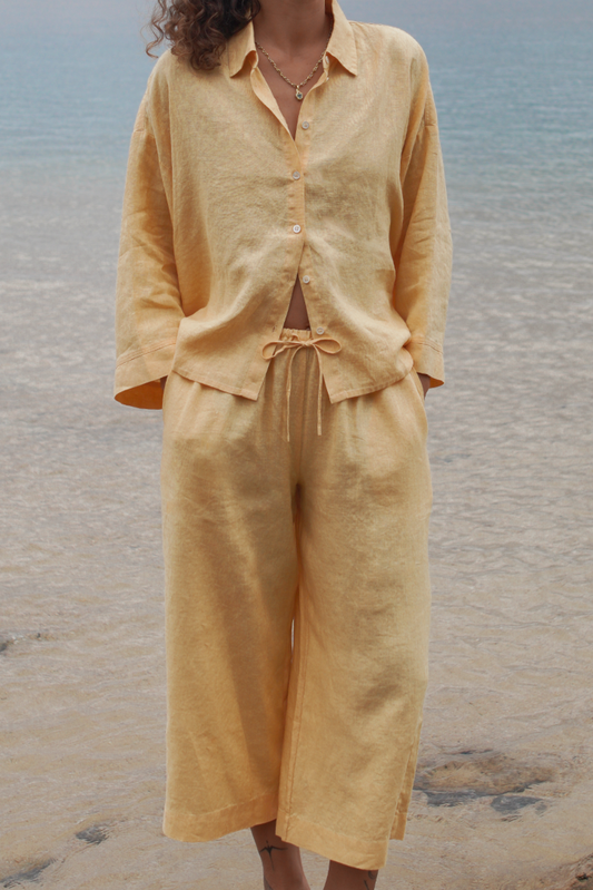 Amy Belgian Linen Blouse