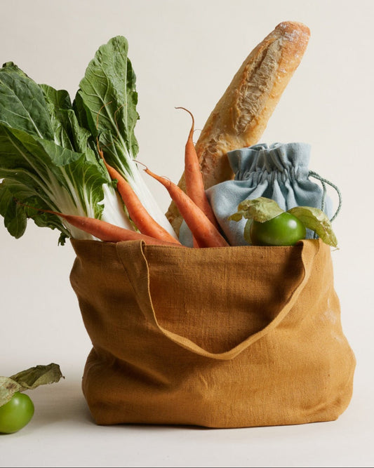 ISABELLA V. Finest Organic French Linen Handbag