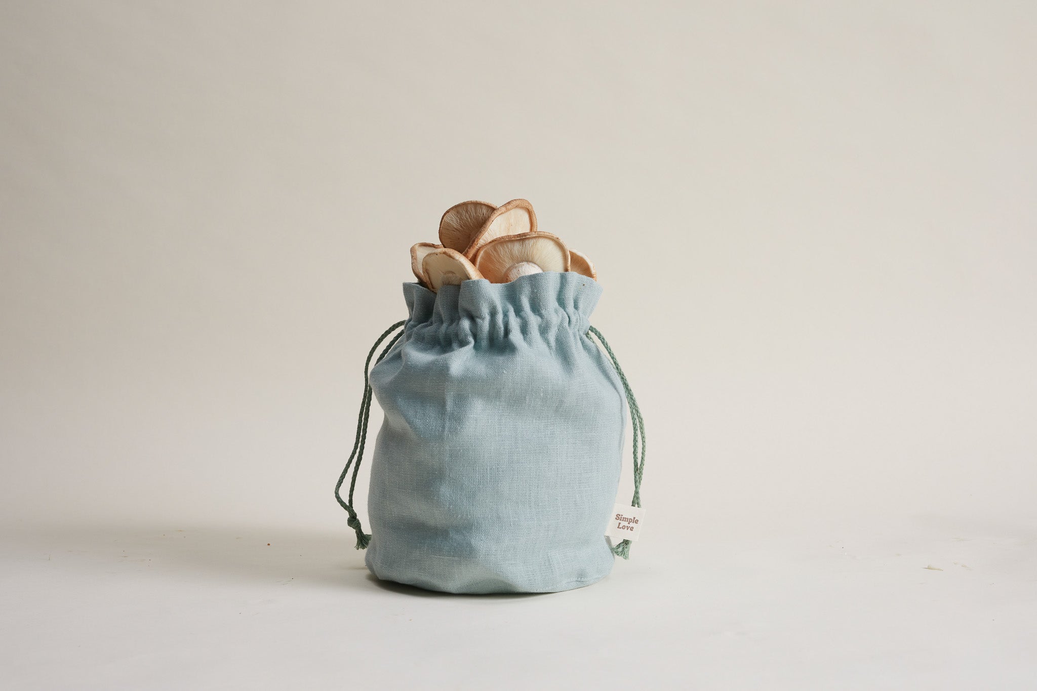 French Linen Drawstring Pouch