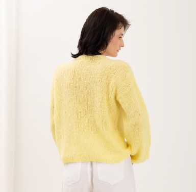 Inessa Alpaca Cardigan - back view