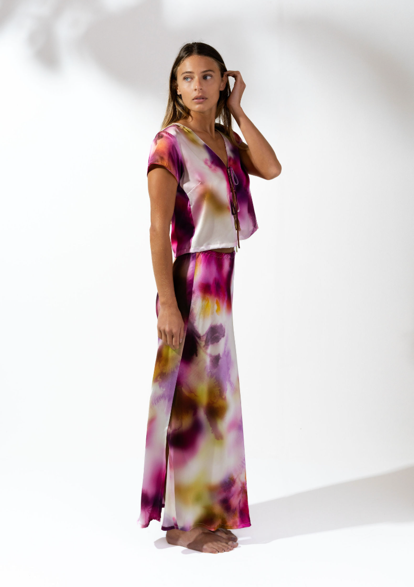 Rosa Italian Silk Skirt
