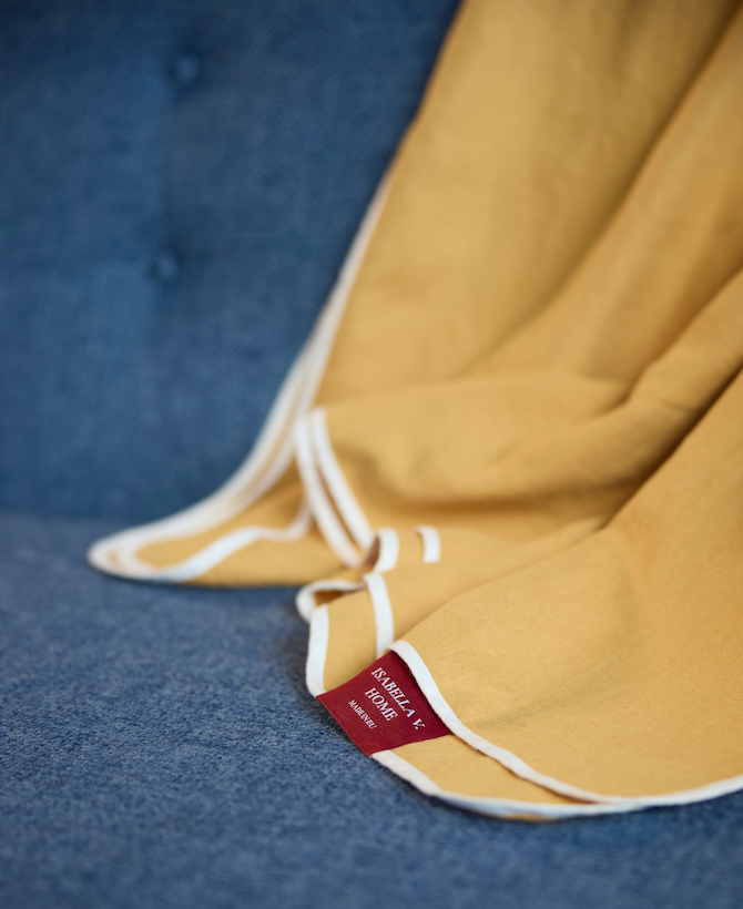 French Linen Throw Blanket