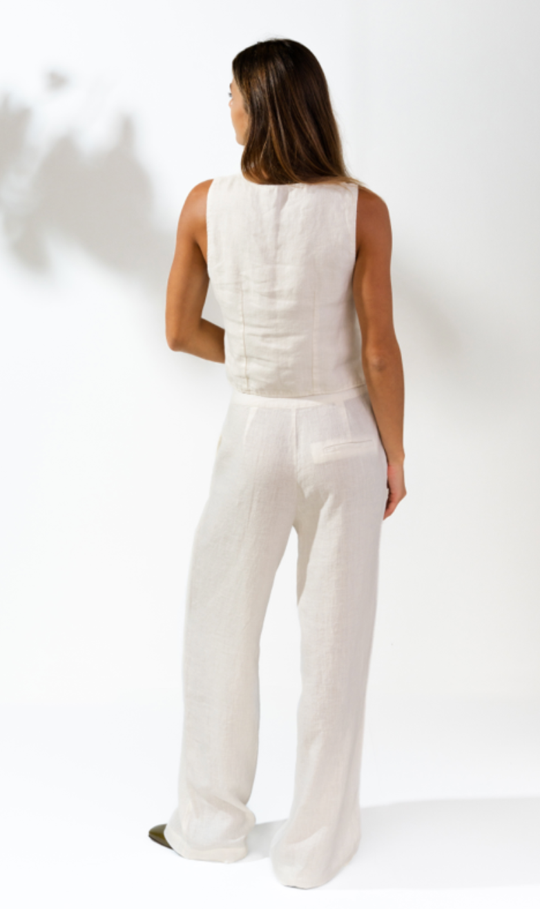 Vivian Belgian linen Pants