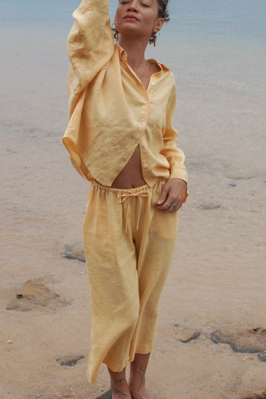 Amy Belgian Linen Pants