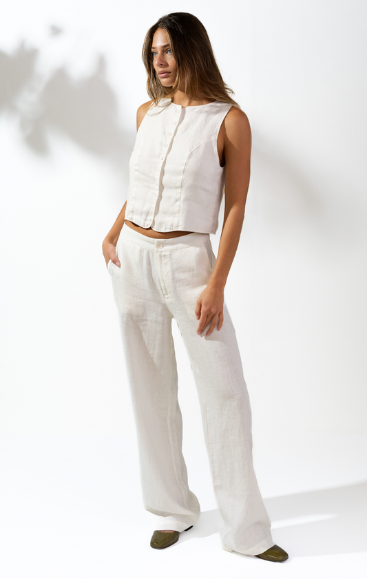 Vivian Belgian linen Pants