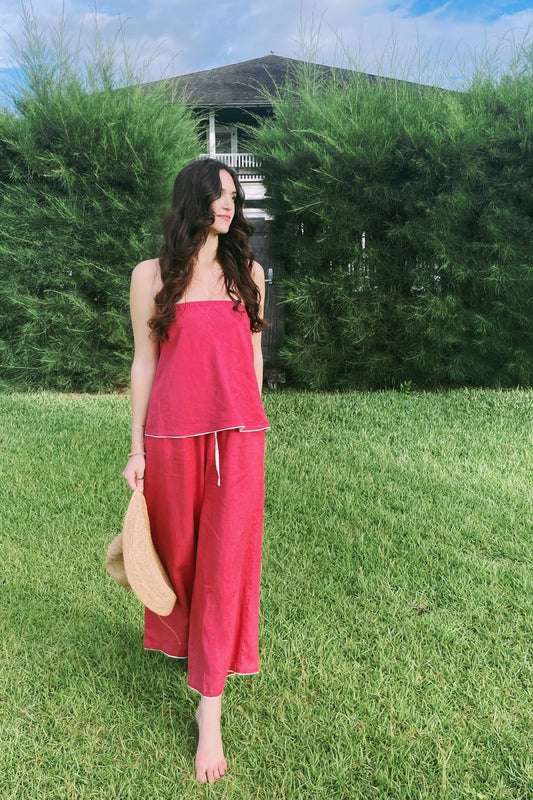 Daisy European Linen Tube Top